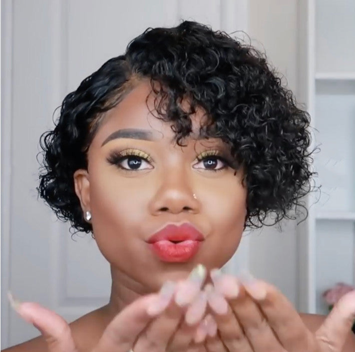 European And American Wigs Women's Short Curly Hair Wigs European And American Wigs Women's Short Curly Hair Wigs